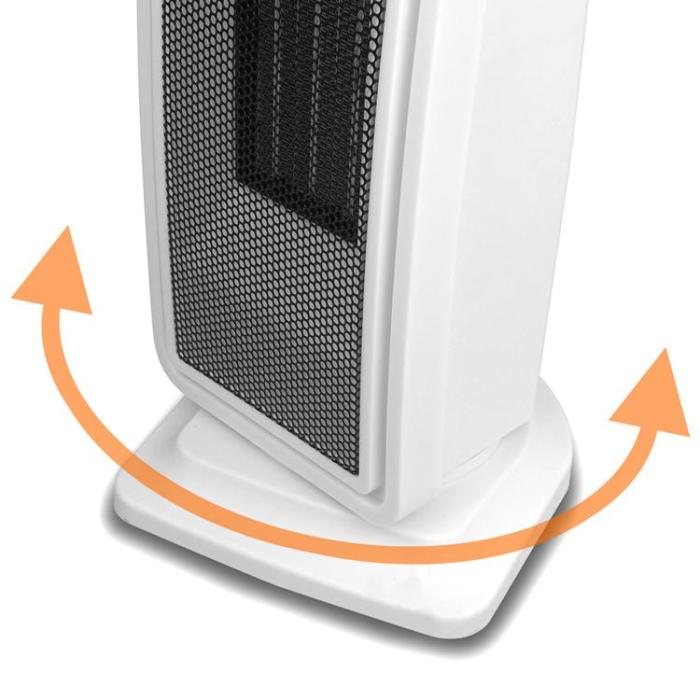LTC - LTC Värmefläkt 1400/2000W med Keramiskt Värmeelement - Vit