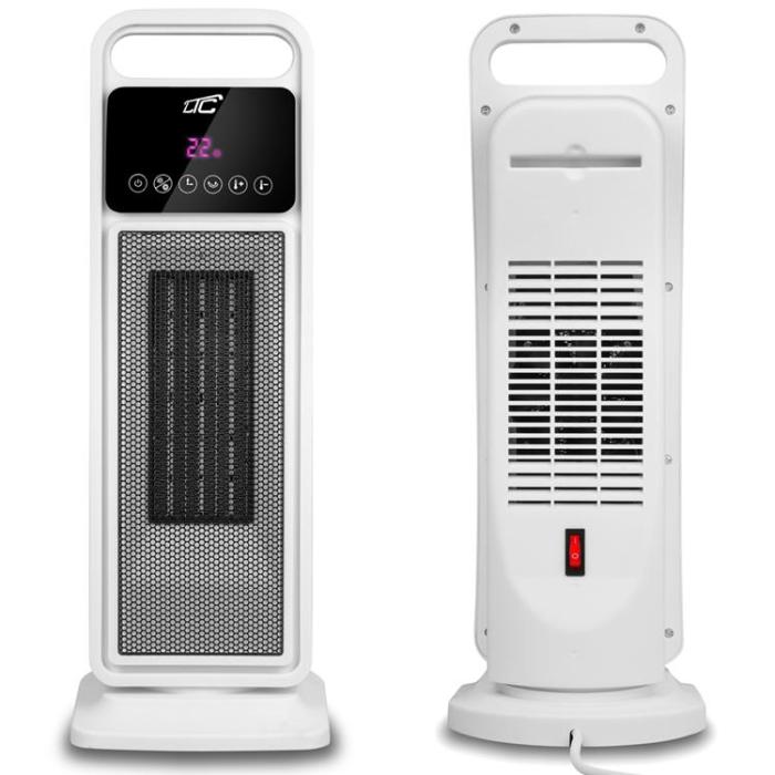 LTC - LTC Värmefläkt 1400/2000W med Keramiskt Värmeelement - Vit