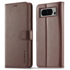 LC.imeeke - LC.IMEEKE Google Pixel 8 Pro Pl&aring;nboksfodral Konstl&auml;der - Brun