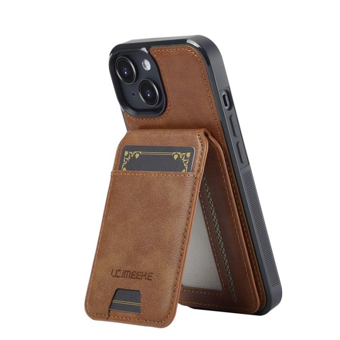 LC.imeeke - LC.IMEEKE L3 iPhone 13 Fodral Magnetiskt KonstLäder - Brun