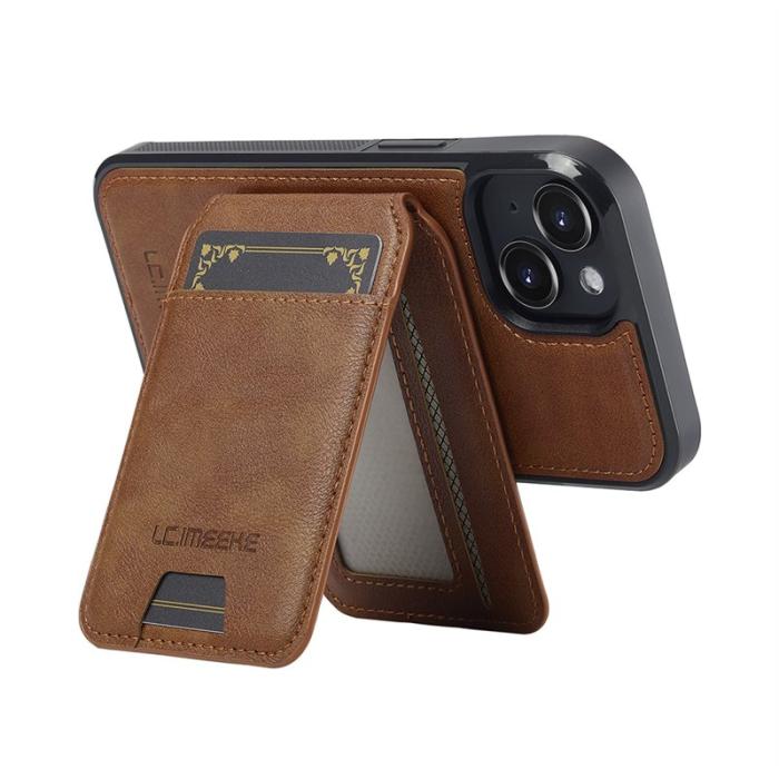 LC.imeeke - LC.IMEEKE L3 iPhone 13 Fodral Magnetiskt KonstLäder - Brun