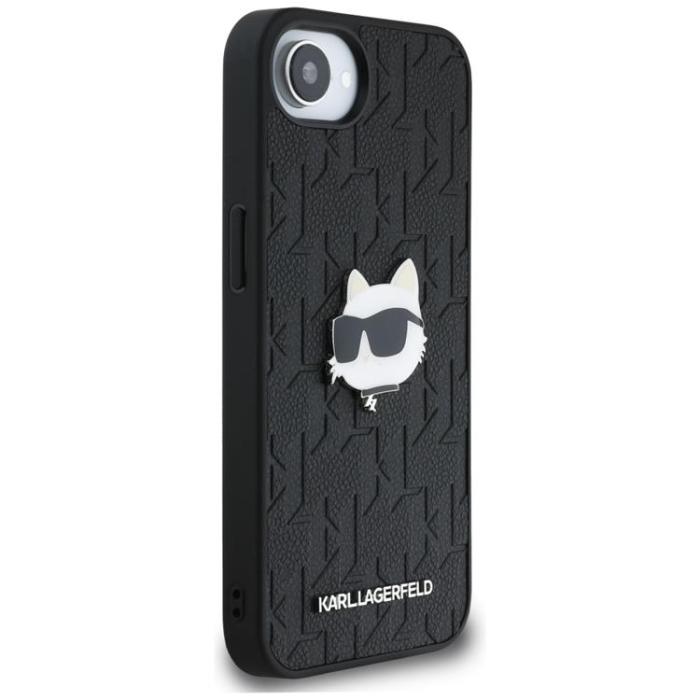 KARL LAGERFELD - Karl Lagerfeld iPhone 16e Mobilskal Monogram Choupette Head