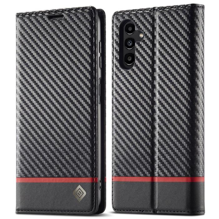 LC.imeeke - LC.IMEEKE Samsung Galaxy A56 5G Plånboksfodral Konstläder - Vit