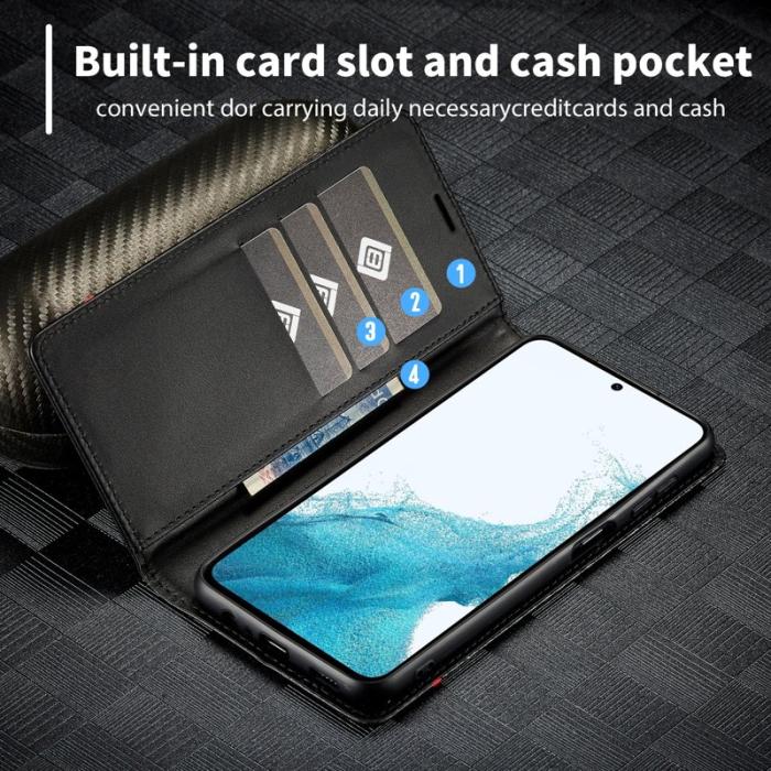 LC.imeeke - LC.IMEEKE Samsung Galaxy A56 5G Plånboksfodral Konstläder - Vit