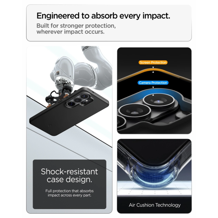 Spigen - Spigen Mobilskal För Galaxy S26 Ultra Magsafe Thin Fit - Svart