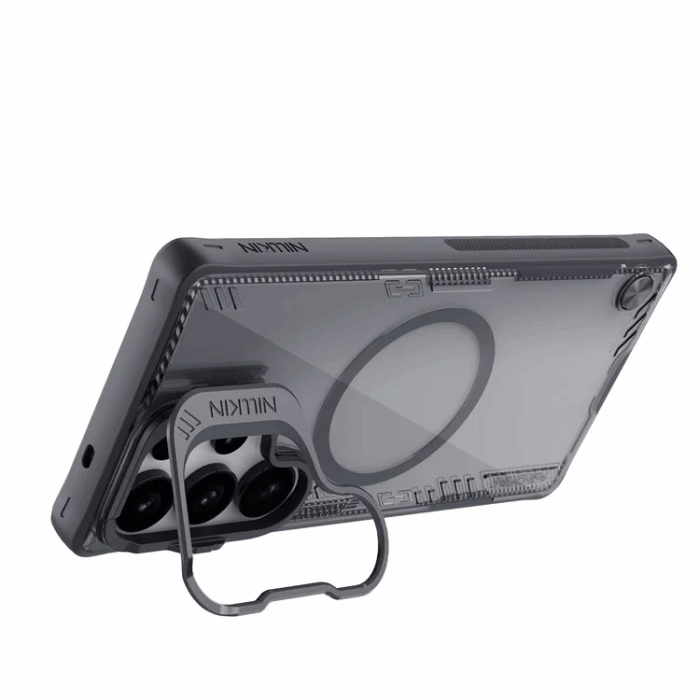 Nillkin - Nillkin Galaxy S25 Ultra Mobilskal Magsafe Iceblade Prop - Svart/Clear