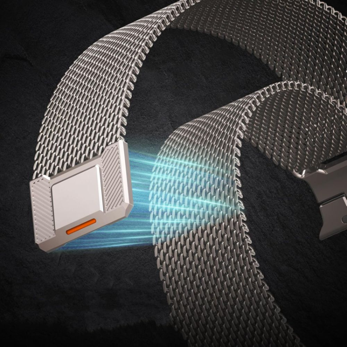 Tech-Protect - Tech-Protect Armband För Apple Watch (42/44/45/49 mm) Milano Vanguard - Titanium