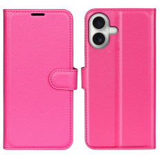 Amorus - AMORUS iPhone 17 Plånboksfodral Flipstativ Litchi - Rose