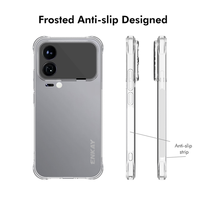 ENKAY - ENKAY Xiaomi 17 Mobilskal Shockproof Anti-slip TPU - Clear