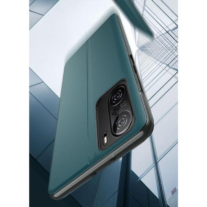 Ruhtel - Eco Leather View Fodral Xiaomi Poco F3 - Lila