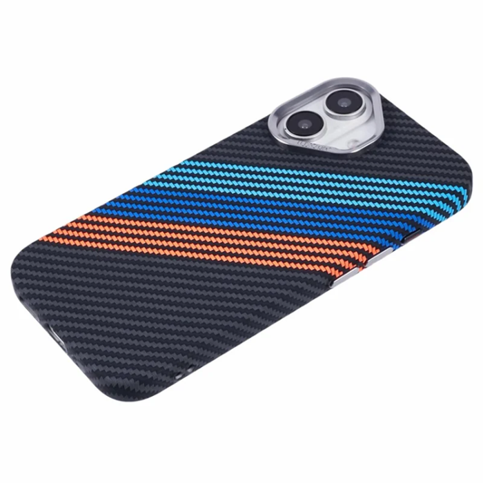A-One Brand - iPhone 16 Plus Mobilskal Magsafe Kevlar Aramid Fiber - Flerfärgad