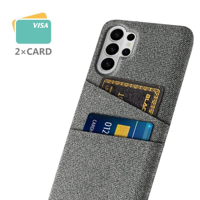 OEM - Samsung Galaxy S26 Ultra Skal Kläde + Hård PC - Grå