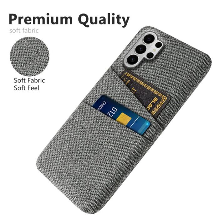 OEM - Samsung Galaxy S26 Ultra Skal Kläde + Hård PC - Grå