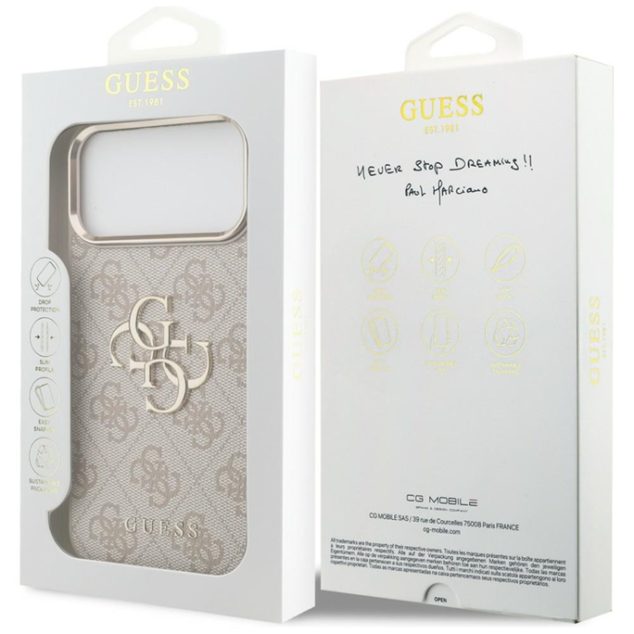 Guess - Guess Mobilskal För iPhone 18 Pro/17 Pro Magsafe 4G Big 4G Classic Logo