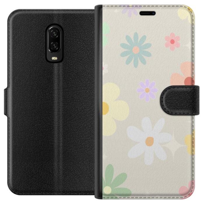 iSecrets - Plånboksfodral till OnePlus 6T med fejdande blommor
