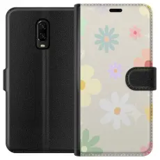 Gustaf - Pl&aring;nboksfodral till OnePlus 6T med fejdande blommor