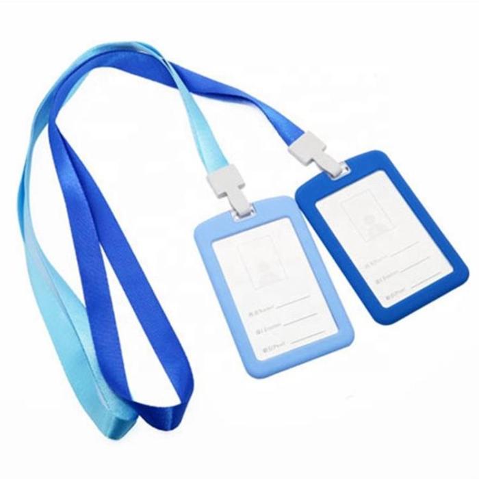 OEM - Hållare för ID-Bricka med Lanyard - Ljusblå