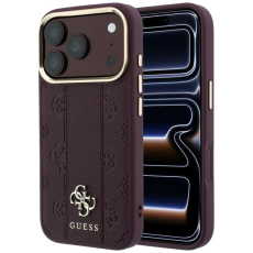 Guess - Guess Mobilskal F&ouml;r iPhone 18 Pro Max/17 Pro Max Magsafe Stripe Peony 4G Logo