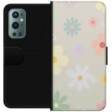 iSecrets - Pl&aring;nboksfodral till OnePlus 9 Pro med fejdande blommor
