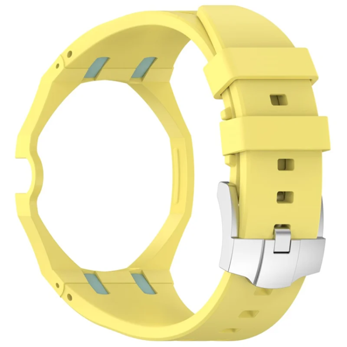 A-One Brand - Swatch Royal Pop Silikonarmband med Integrerat Skyddsskal - Gul