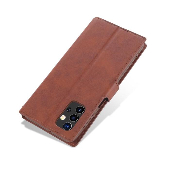 AZNS - AZNS Dual-sided Magnetic Clasp Plånboksfodral i Konstläder - Brun