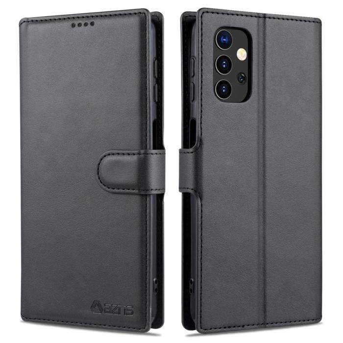 AZNS - AZNS Dual-sided Magnetic Clasp Plånboksfodral i Konstläder - Svart