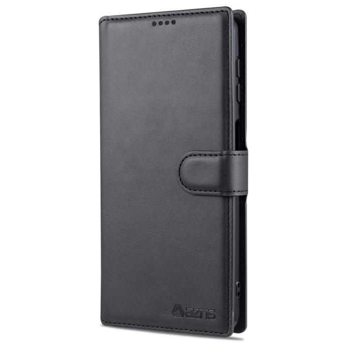 AZNS - AZNS Dual-sided Magnetic Clasp Plånboksfodral i Konstläder - Svart