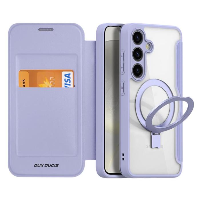 Dux Ducis - Dux Ducis Galaxy S24 Plånboksfodral Magsafe Skin X Pro - Lila