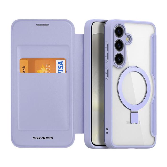 Dux Ducis - Dux Ducis Galaxy S24 Plånboksfodral Magsafe Skin X Pro - Lila