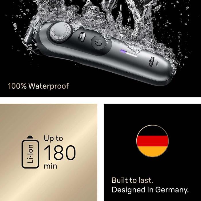 Braun - Braun Skäggtrimmer BT 9520 - Satin Chrome