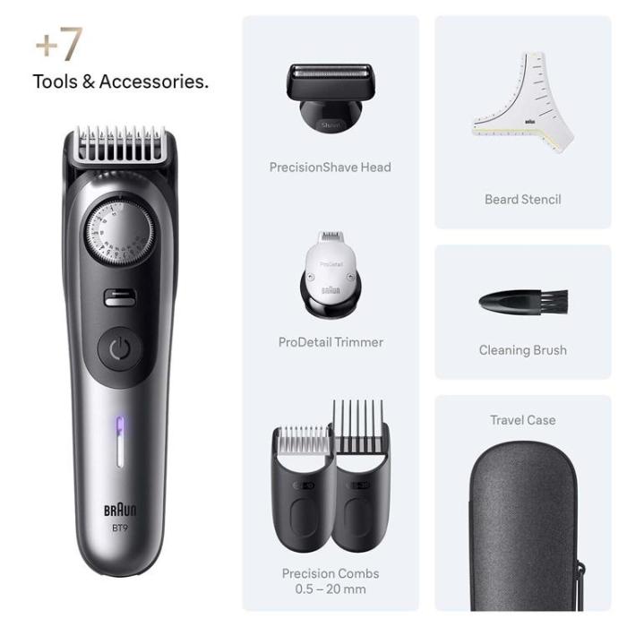 Braun - Braun Skäggtrimmer BT 9520 - Satin Chrome