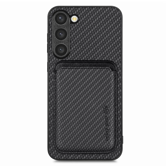 Taltech - Galaxy S23 Mobilskal Korthållare Detachable - Svart