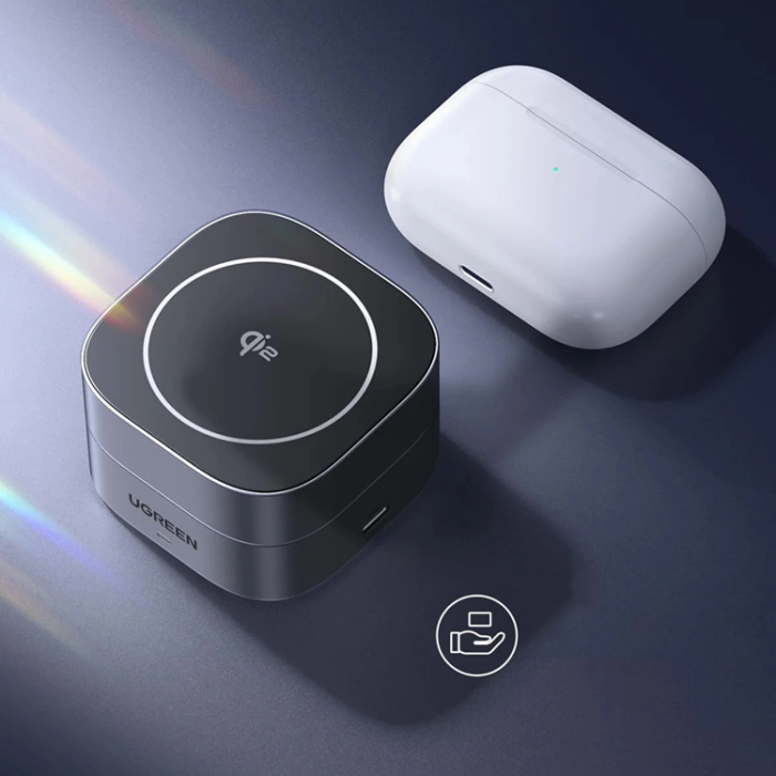 Ugreen - Ugreen 3-in-1 Trådlös Laddare Magsafe iPhone, Apple Watch, AirPods Qi2 - Svart