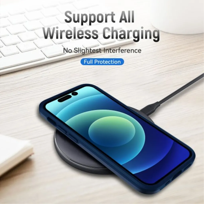 Taltech - iPhone 15 Pro Mobilskal Stötsäkert - Blå