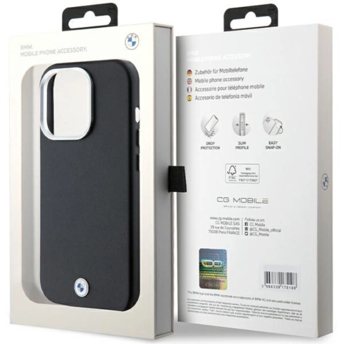 BMW - BMW iPhone 14 Pro Max Mobilskal Magsafe Signature Wrapped Metal