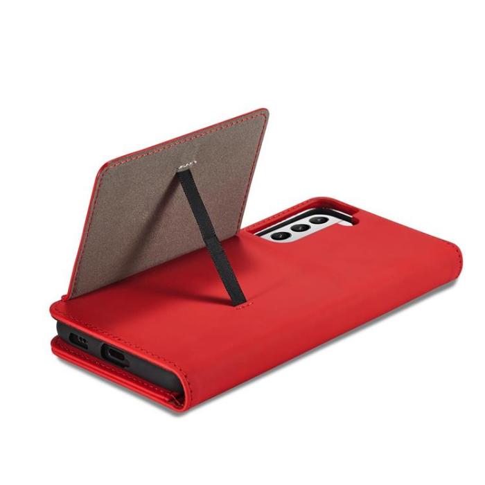 OEM - Galaxy S22 Plus Plånboksfodral Magnet Stand - Röd
