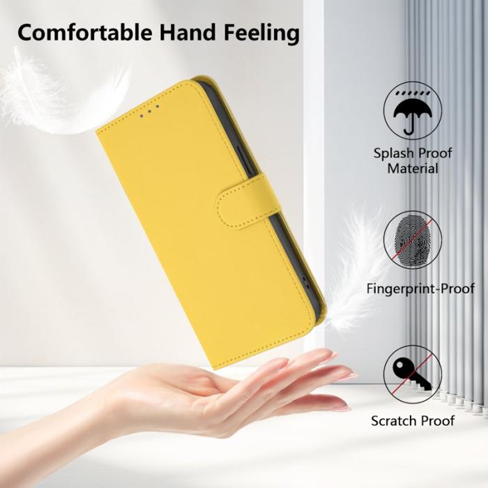 OEM - Samsung Galaxy S26 Ultra Fodral Konstläder Solid Color - Citron