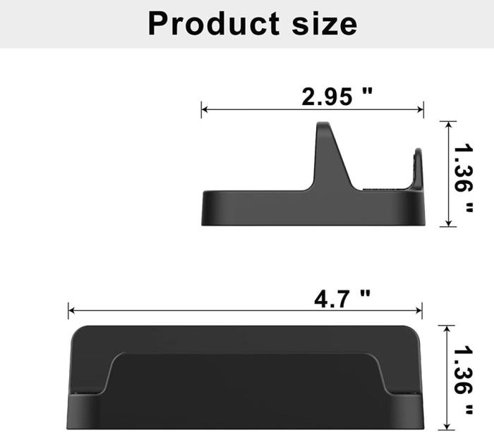 UTGATT - Anti-Slip Silicone Pad Stand Dock Stativ Steam Deck - Svart