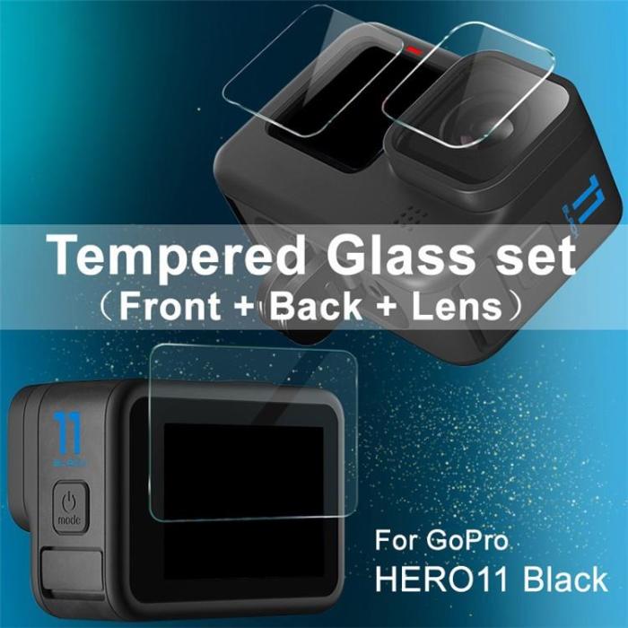 Imak - Imak GoPro HERO11 Kamera Härdat Glas Skärmskydd Set