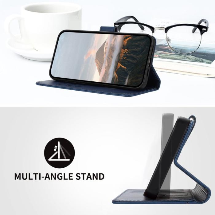 OEM - Mobilskal till Samsung Galaxy S26 Ultra Triangelprägling KonstLäder - Royal Blue