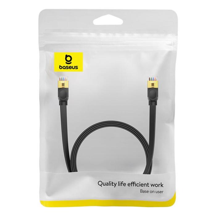 BASEUS - Baseus Fast RJ45 Cat 7 Nätverkskabel 2m - Svart