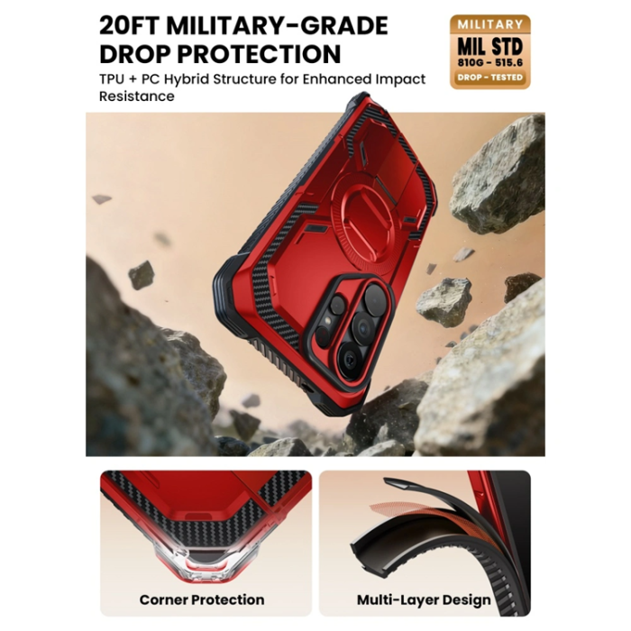 SupCase - SupCase Mobilskal För Galaxy S26 Ultra Magsafe IBLSN Armorbox - Röd