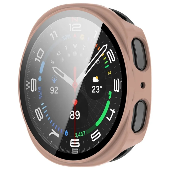 WANLONFENG - Wanlonfeng Galaxy Watch 8 (44mm) Skal PC-Ram - Rosa