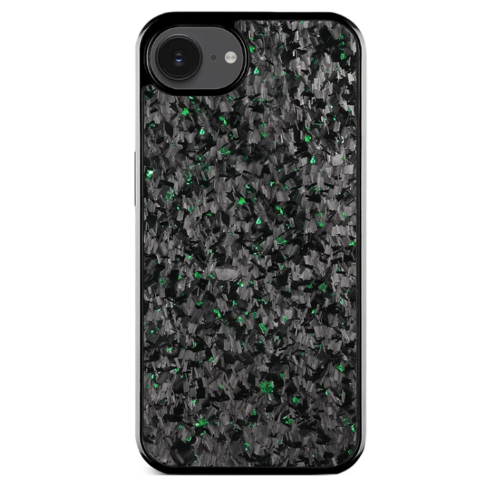 A-One Brand - iPhone 16e Mobilskal Aramid Fiber Forged Textur - Grön