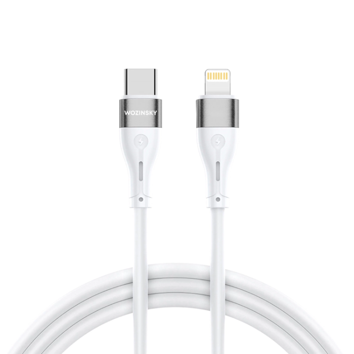 Wozinsky - Wozinsky USB-C till Lightning kabel PD 27W 1m - Vit