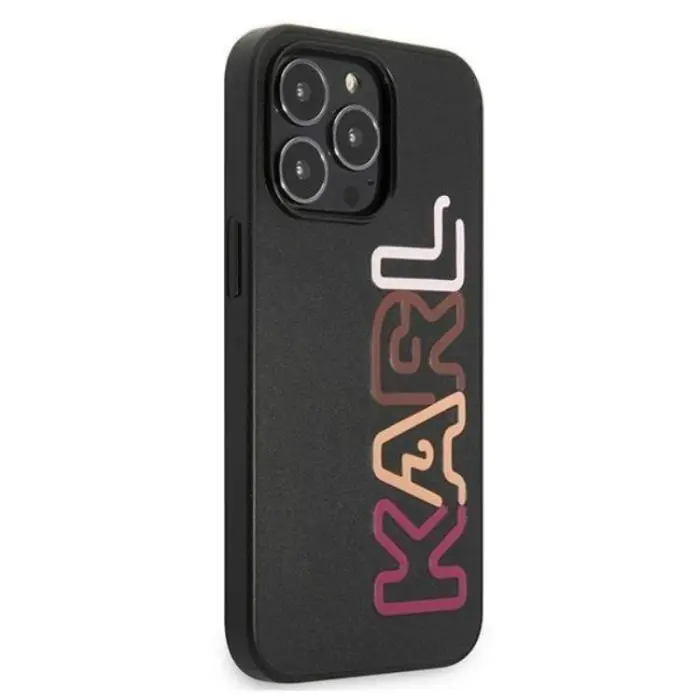 KARL LAGERFELD - Karl Lagerfeld iPhone 13 Pro Skal Multipink Brand - Svart
