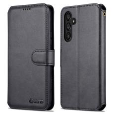 AZNS - AZNS Samsung Galaxy A54 5G Pl&aring;nboksfodral Konstl&auml;der - Svart