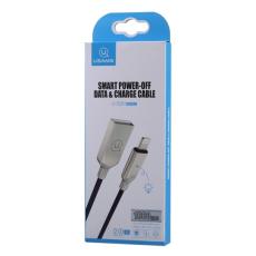 USAMS - USAMS U-Sun Lightning Kabel power-off 1,9 m SJ170 - Bl&aring;