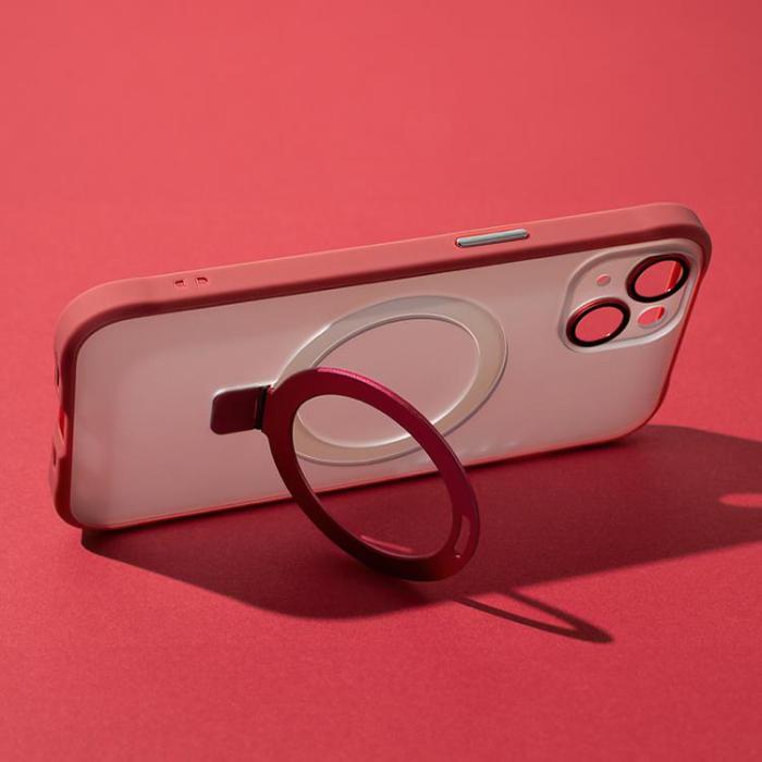 OEM - iPhone 13 Mobilskal MagSafe Ring - Röd