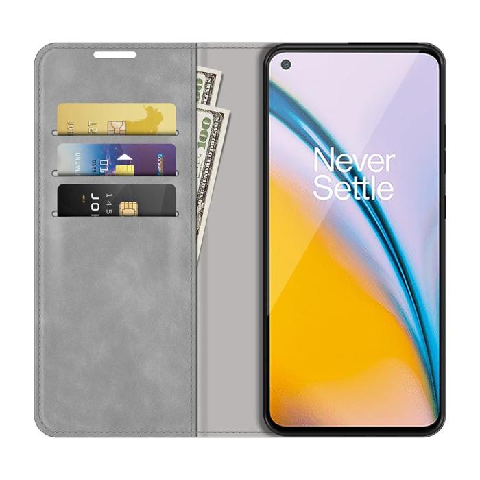 OEM - Flipfodral OnePlus Nord 2 5G - Grå